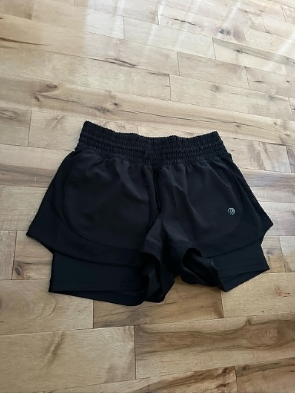 MPG Women's Black Layered Running Shorts